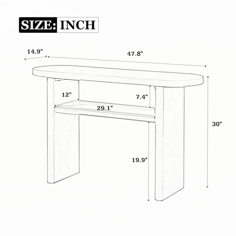 Elegant Minimalist Console Table(Espresso)