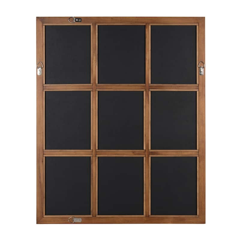 Kate and Laurel Hogan 9 Windowpane Wood Wall Mirror