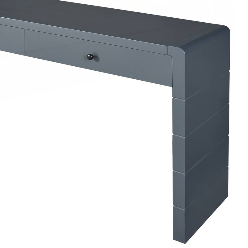 Curved Console Table with Storage