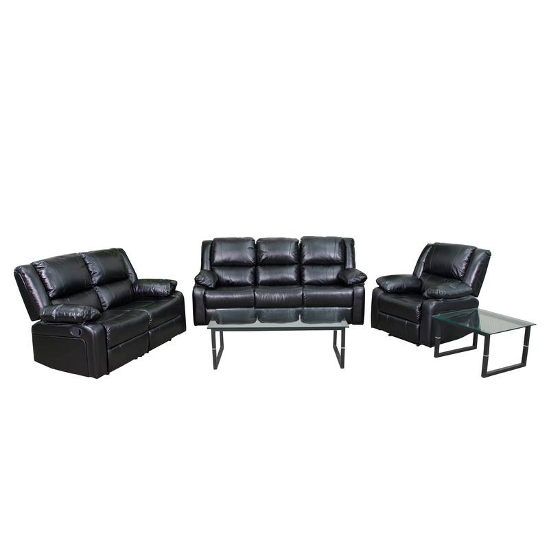 Reclining Sofa Set - 36" - 77"W x 35" - 64"D x 38"H