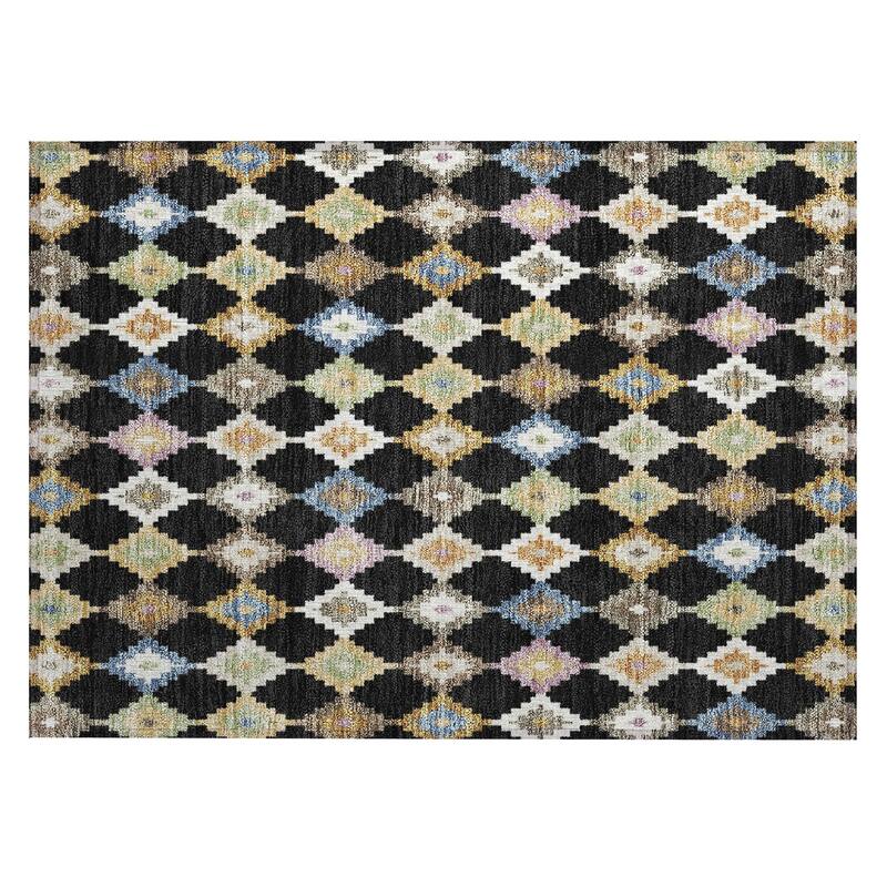 Machine Washable Indoor/ Outdoor Global Ahmet Chantille Rug