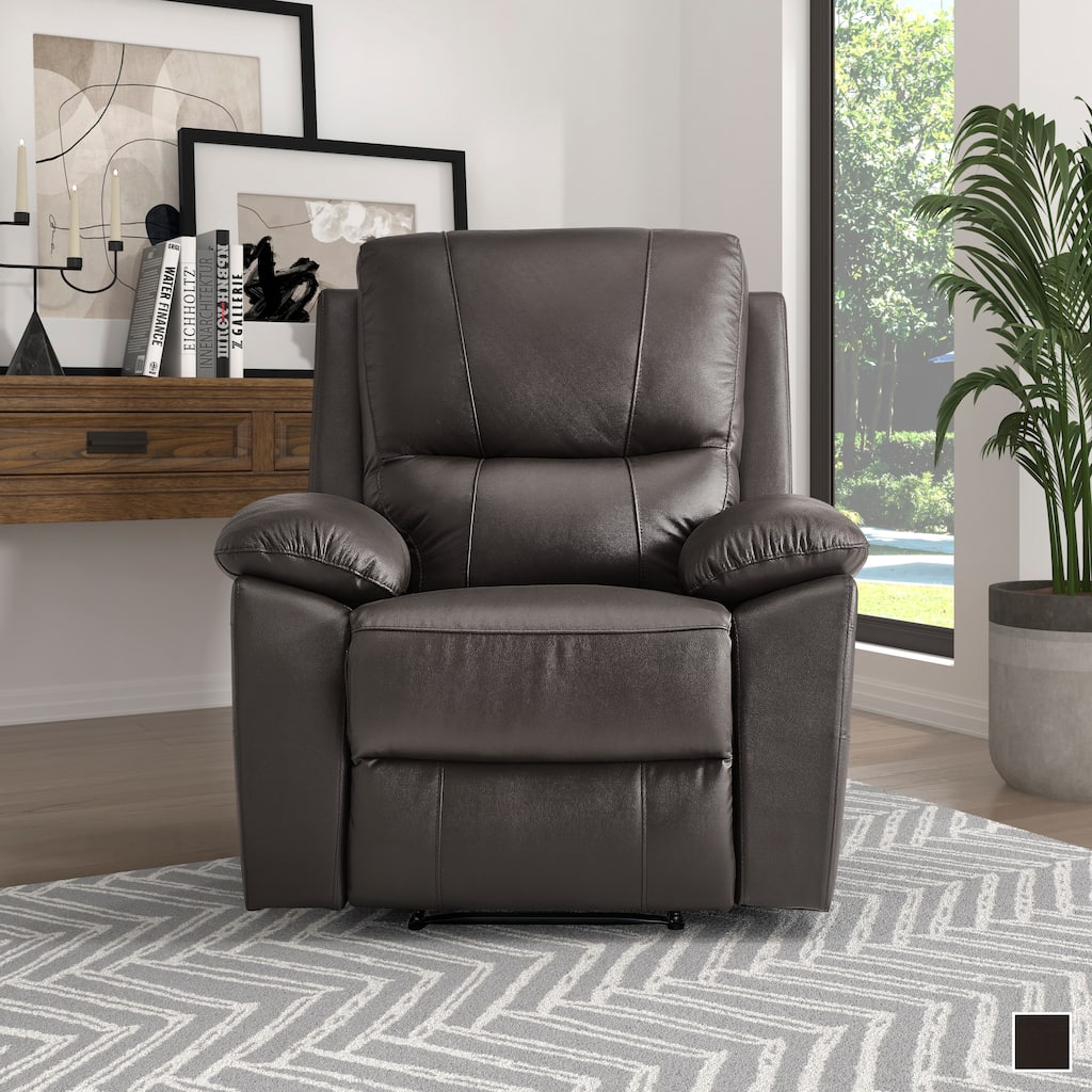 Harrington Faux Leather Manual Reclining Chair