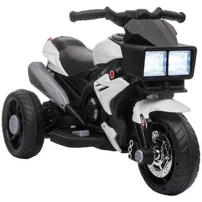 Kids Electric Motorcycle with 3 Wide Wheels, Padded Seat and Music Safe Headlights for Ages 3-5 Years