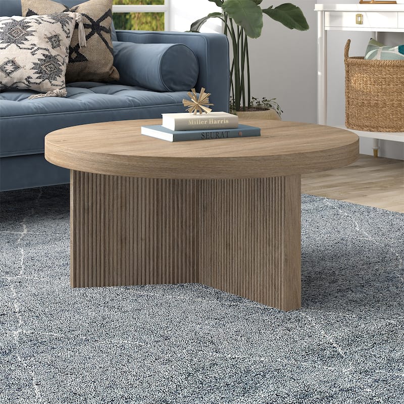 Holm 32" Wide Round Coffee Table