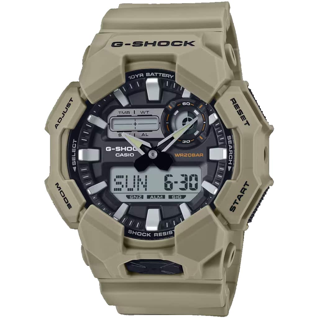 Casio Men's G-Shock GA-010 Series Black Dial Watch - GA010-5A - 6 (36)