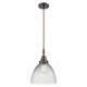 Option Clear Halophane Shade / Oil Rubbed Bronze