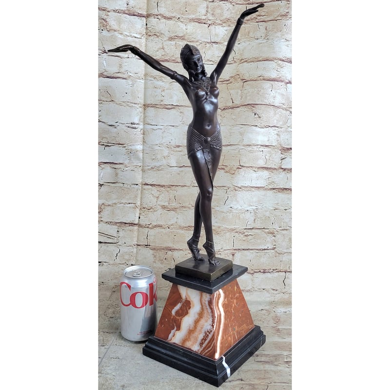 Demetre Chiparus Belly Dancer Bronze Master Piece Art Work Sculpture Art Deco Nr
