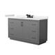 Option Dark Gray / White Quartz Top / Matte Black