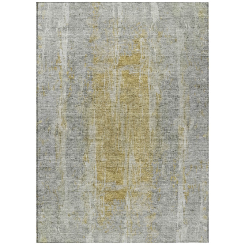 Machine Washable Indoor/ Outdoor Vintage Ombre Chantille Rug
