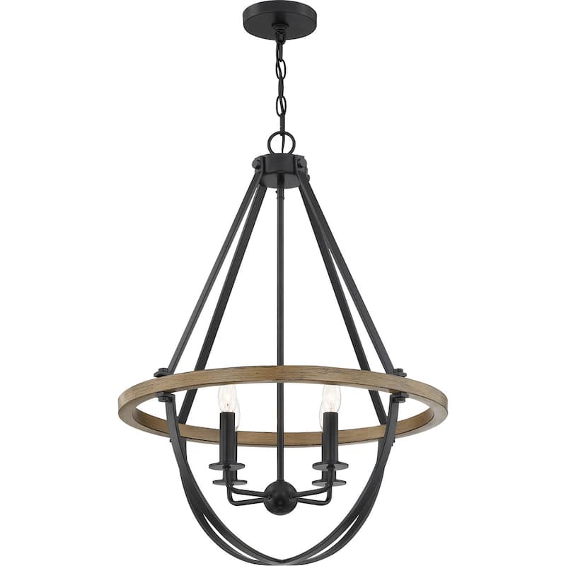 Bartlett 4-Light Pendant in Earth Black