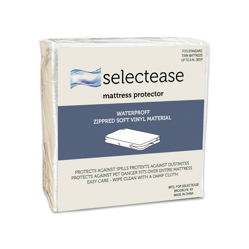 Onetan, Mattress Protector, Ultra Soft-Premium Breathable and Noiseless Cover, Zippered, Fits Mattress 6” to 9” Twin, White.