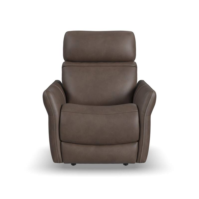 Artemis Dove Power Rocking Recliner with Power Headrest, Lumbar, Heat & Massage by Flexsteel