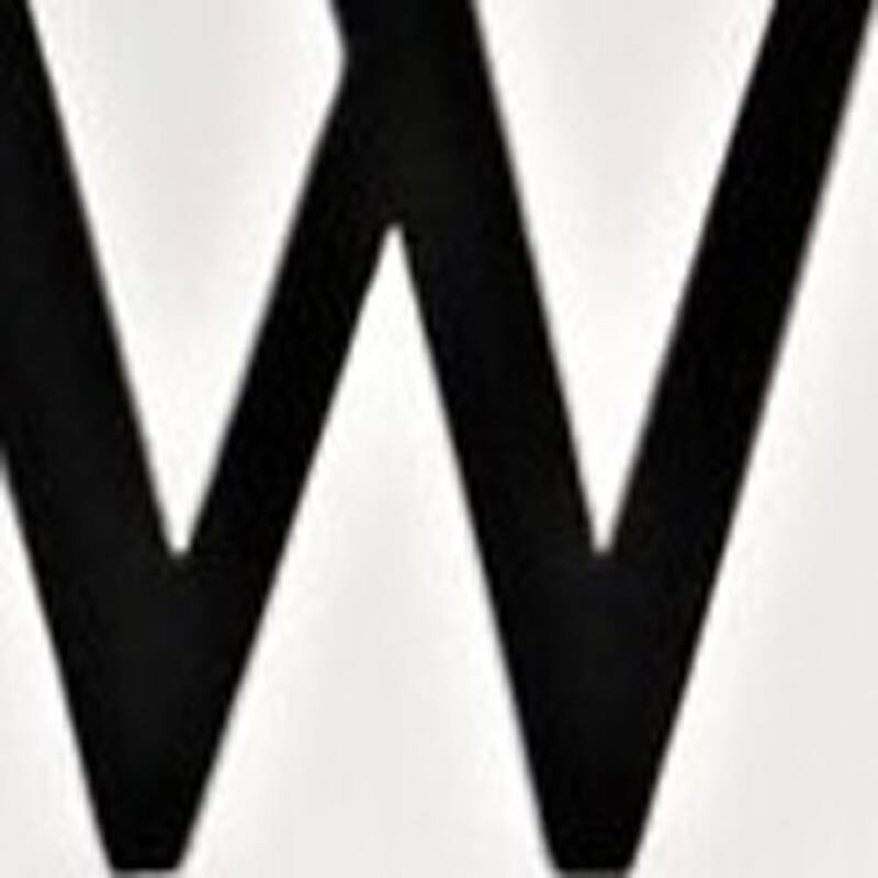 HomeRoots 72" White And Black Solid Wood Welcome Porch Sign