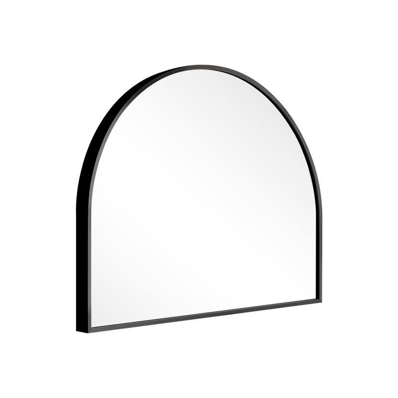 Arch Bathroom Wall Mirror Large Metal Frame Wall Mounted Mirror for Bedroom Living Room Dresser Entryway Decor
