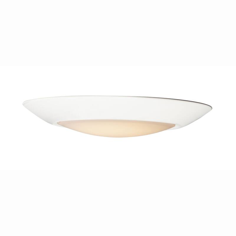 Maxim 87643WT Diverse 8" Wide LED Flush Mount Bowl Outdoor Ceiling - Satin Nickel
