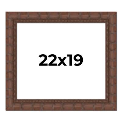 22x19 Frame Pewter Solid Wood Picture Frame Width 1.625 Inches | Interior Frame Depth 0.6875 Inches
