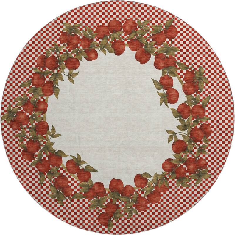 Premium Washable Super Soft Apple Border Mayfield Rug