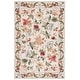 preview thumbnail 41 of 63, SAFAVIEH Handmade Chelsea Rubi French Country Floral Wool Rug 5' Square - Ivory - Square