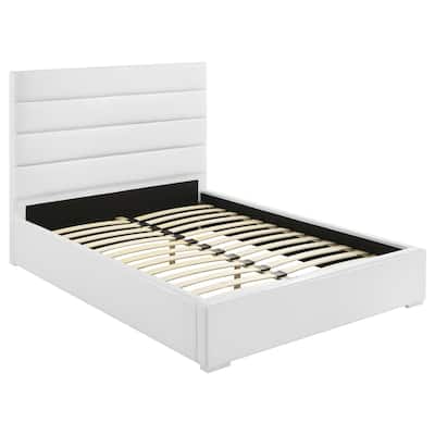 Felicity Upholstered Platform Bed White