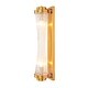 preview thumbnail 8 of 9, Modern Gold Wall Sconce Vintage Glass Lampshade Wall Light - 4.7" W