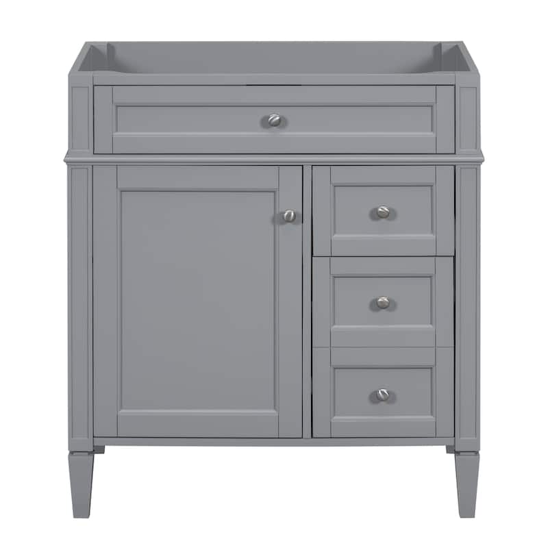 GDFStudio - Merrow Modern Freestanding Bathroom Vanity with 2 Drawers and a Tip-out Drawer (NOT INCLUDE BASIN) - 29.3'W