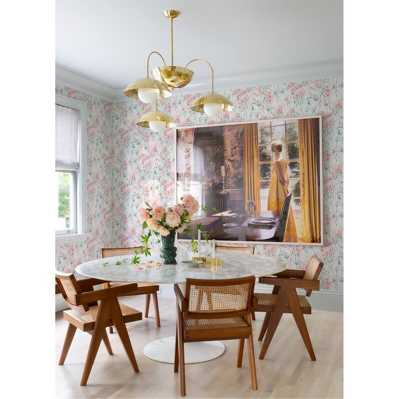 A-Street Prints Mariell Pink Dragonfly Wallpaper