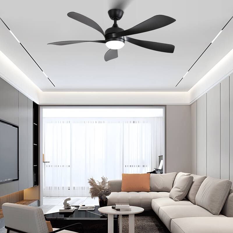 Anmytek 52 Inch Modern LED Ceiling Fan Dimmable Reversible DC Motor Remote Control - 52 Inch