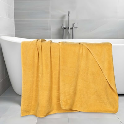 Superior Playa Zero Twist Cotton Solid Waffle Textured Bath Sheets, Set of 2