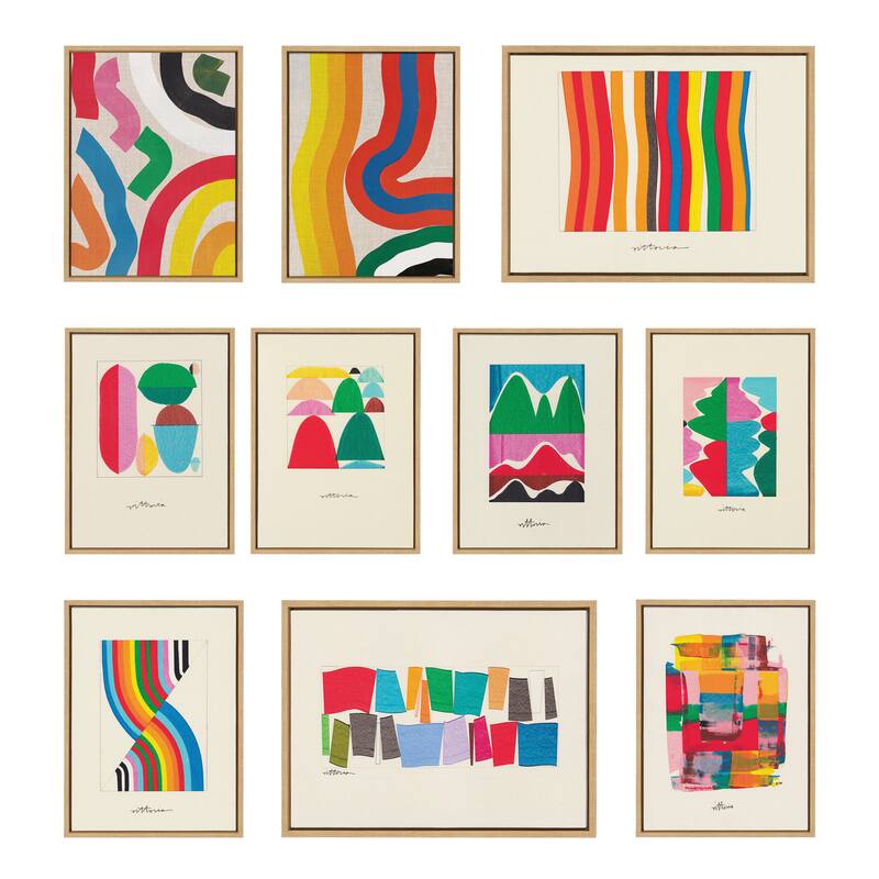 Kate and Laurel Sylvie Other Hand Canvas Art Set by Amber Vittoria