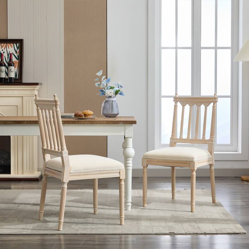 Dining Chairs Upholstered Wooden Chairs Set of 2