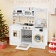 preview thumbnail 3 of 18, Gymax Play Kitchen for Kids w/ Stoves Light Sound Faucet Microwave - See Details