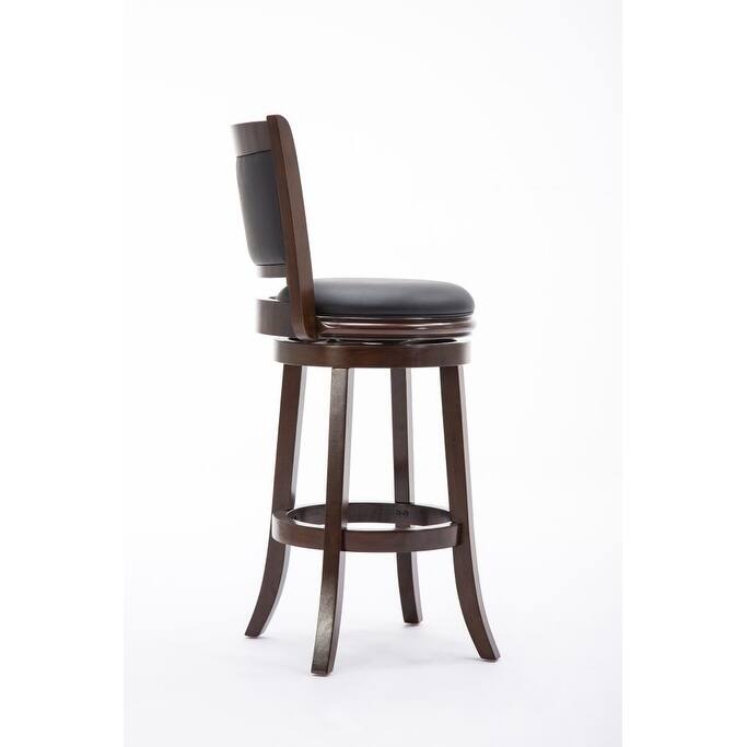 Augusta Wood Indoor Swivel Barstool