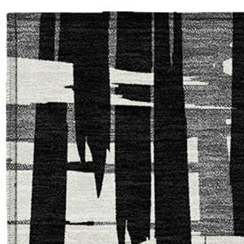 HomeRoots Striped Transitional Rectangle Outdoor Rug