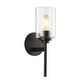 preview thumbnail 4 of 22, Juno 13" 1-Light Farmhouse Industrial Iron Cylinder LED Sconce by JONATHAN Y