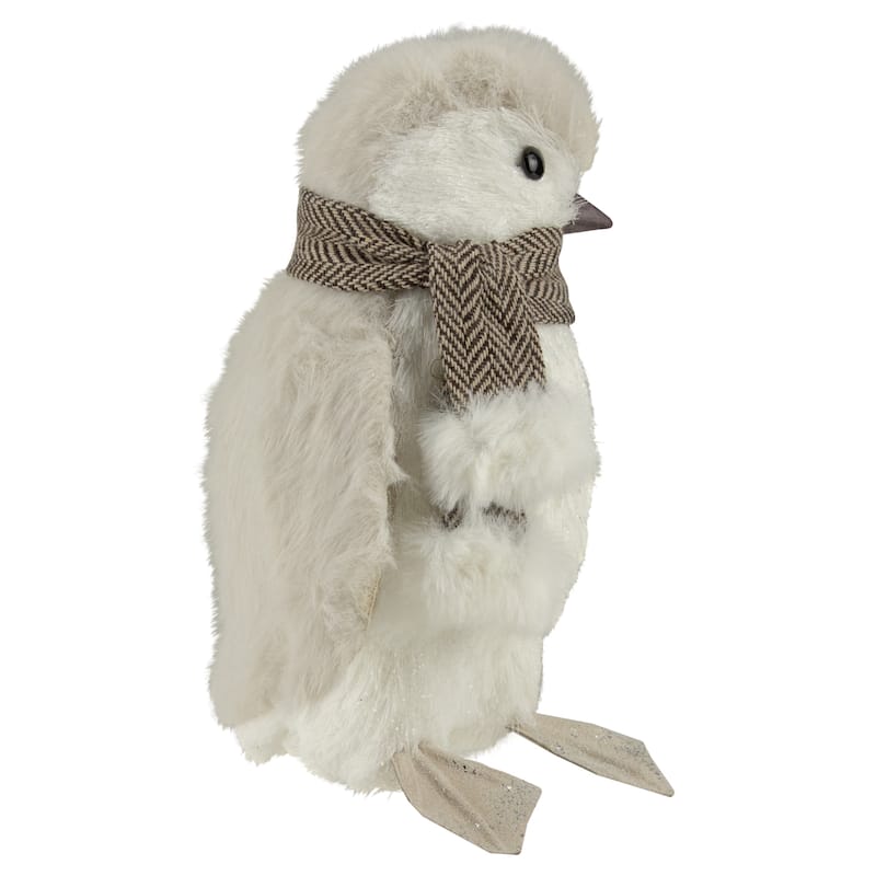 Sisal Penguin with Scarf Christmas Figure - 8"