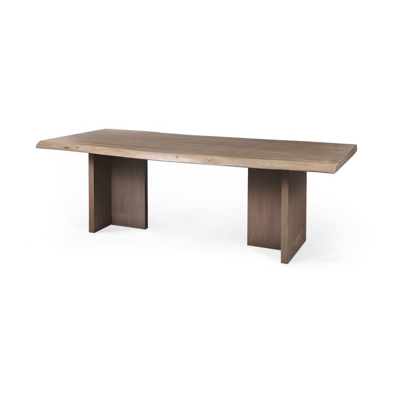 Konstantin Medium Brown Solid Wood With Live-Edge 94" Dining Table - 94"L x 40"W x 30"H