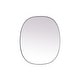 preview thumbnail 1 of 9, Elegant Lighting MR2B3036 Brynn 30" W x 36" H Modern Oval Bathroom Silver