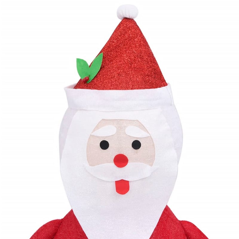 Santa Claus Figurine Christmas Decoration, USB, LED, Red White 24 Inch - Red, White,Black