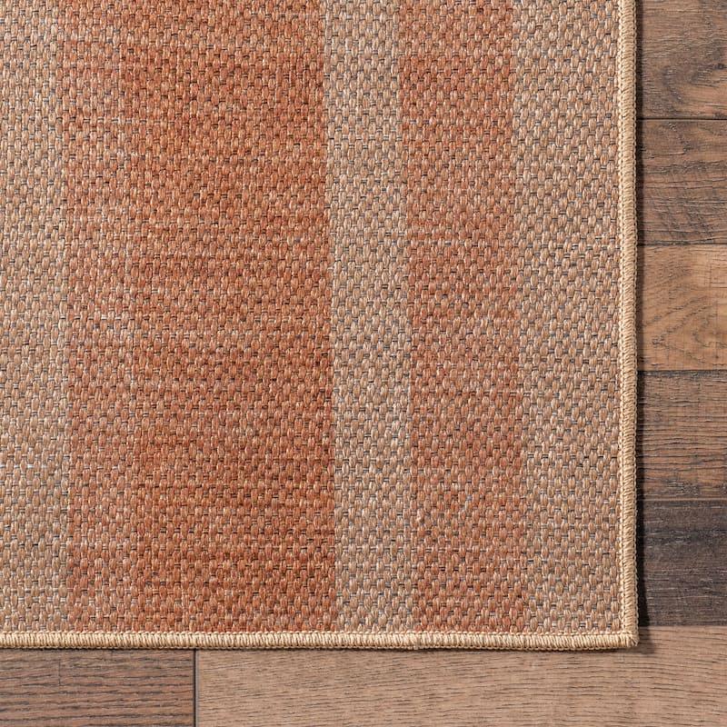Nuloom Elza SuperiorWash Striped Easy-Jute Machine Washable Area Rug