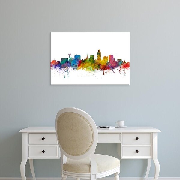 Easy Art Prints Michael Tompsett's 'Lincoln Nebraska Skyline' Premium Canvas Art