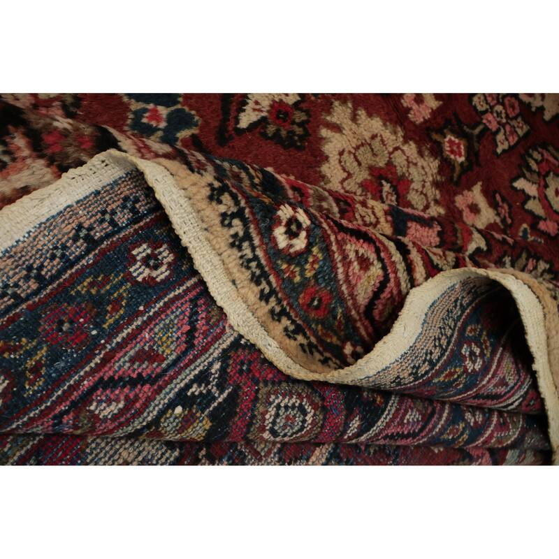 Hand Knotted Oriental 100% Wool Carpet Traditional Floral Oranges & Rust Mahal Area Rug - 12' 0'' X 10' 3''