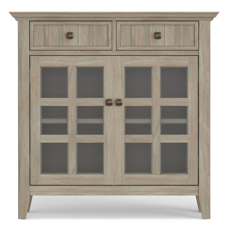 WYNDENHALL Normandy SOLID WOOD Entryway Storage Cabinet