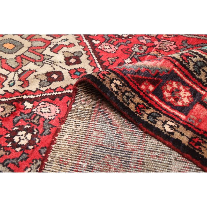 ECARPETGALLERY Hand-knotted Andelz Red Wool Rug - 3'9 x 9'10