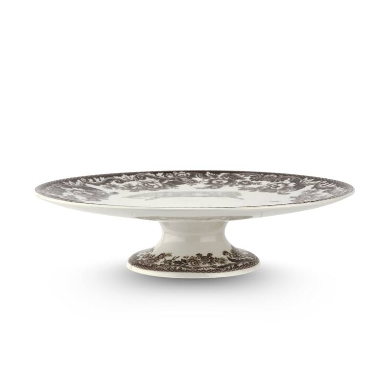 Spode Delamere Footed Cake Plate - 10.5 Inch - 10.5 Inch