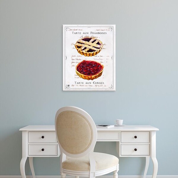 Easy Art Prints Ginny Joyner's 'Tartes aux Cerises et Framboises' Premium Canvas Art