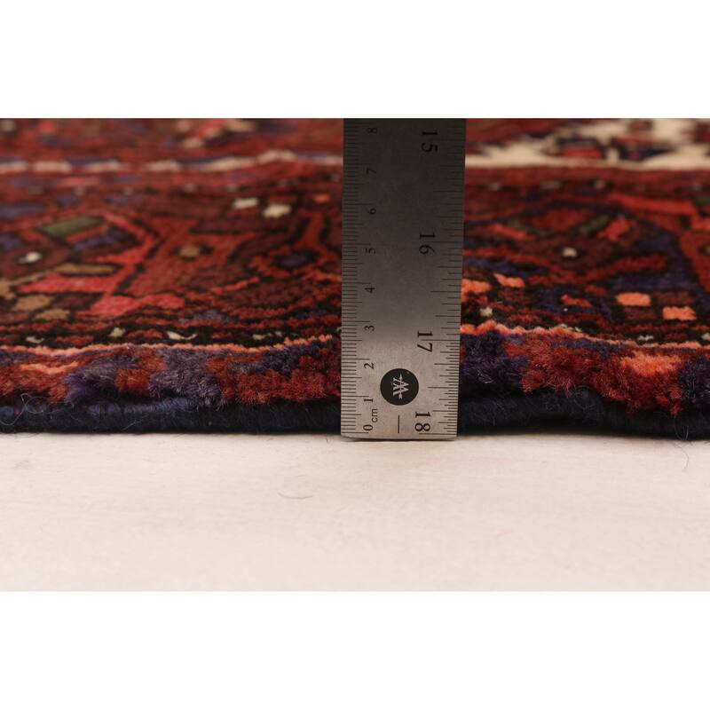 ECARPETGALLERY Hand-knotted Andelz Red Wool Rug - 4'4 x 7'9