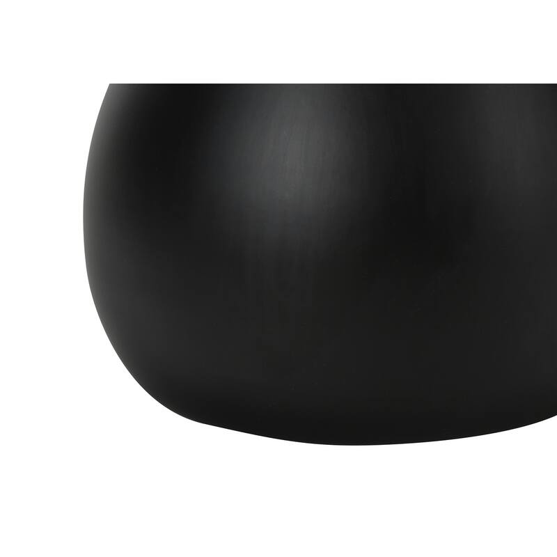 Set Of 2, 18"h, Table Lamp, Black Metal, Ivory / Cream Shade, Contemporary