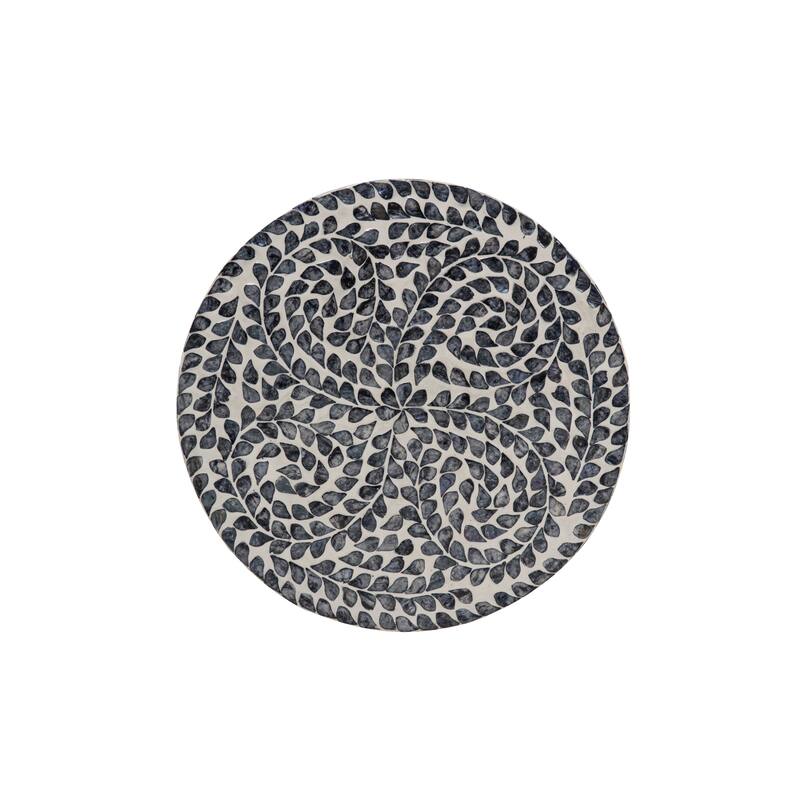 Percola Black Capiz Side Table