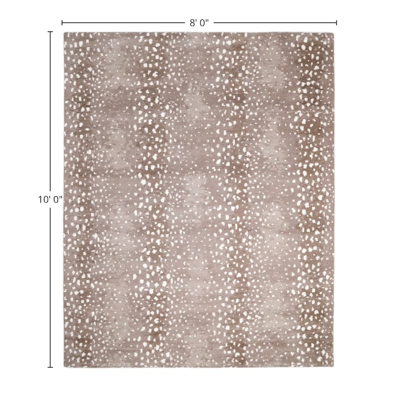 Overton Handmade Modern Contemporary Animal Print Area Rug