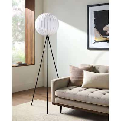 Livabliss Yalata Rustic Accent Floor Lamp - 62"H x 22"W x 22"D